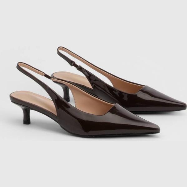 chaussures à talon Boohoo marron
