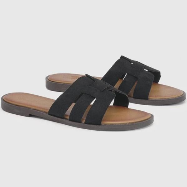 pantoufles Boohoo blanc