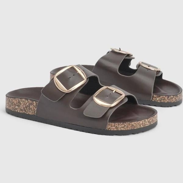 sandales Boohoo blanc