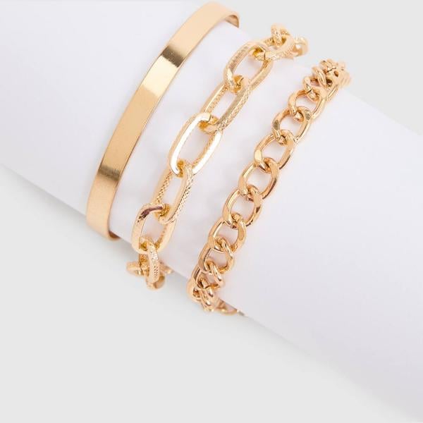 Bracelet femme blanc neige Boohoo
