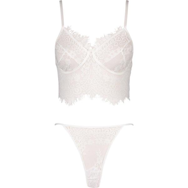 strings Boohoo blanc