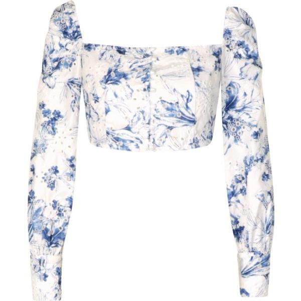 chemisiers Boohoo blanc imprimé