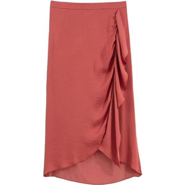 jupes au genou La Redoute Collections rouge