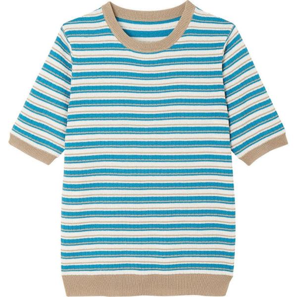 gros pulls La Redoute Collections bleu à rayures