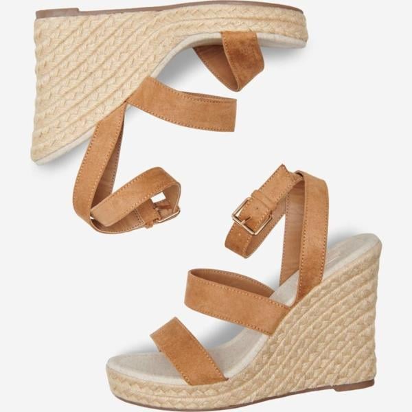 chaussures à semelle compensée Only marron