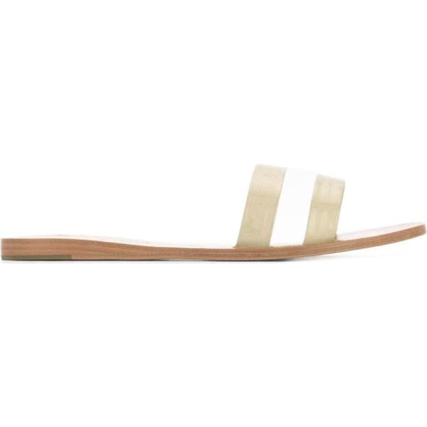 sandalias de piel Senso marrón de rayas