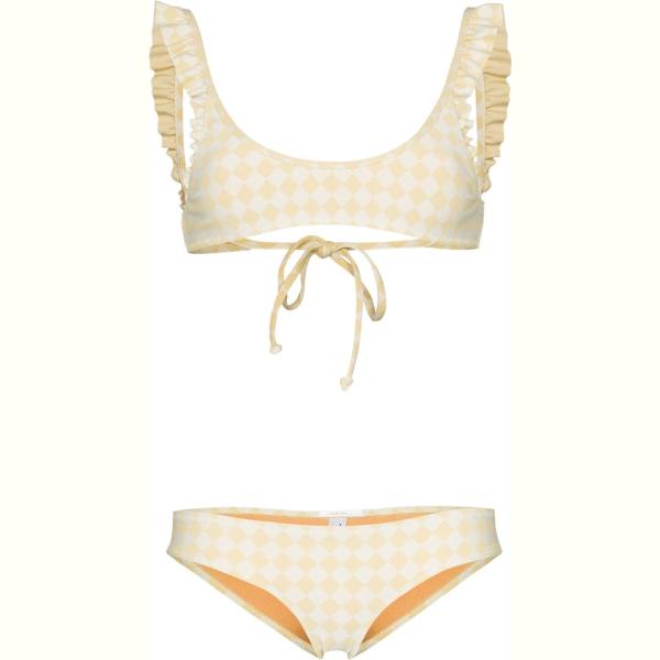bikini Made By Dawn amarillo de cuadros