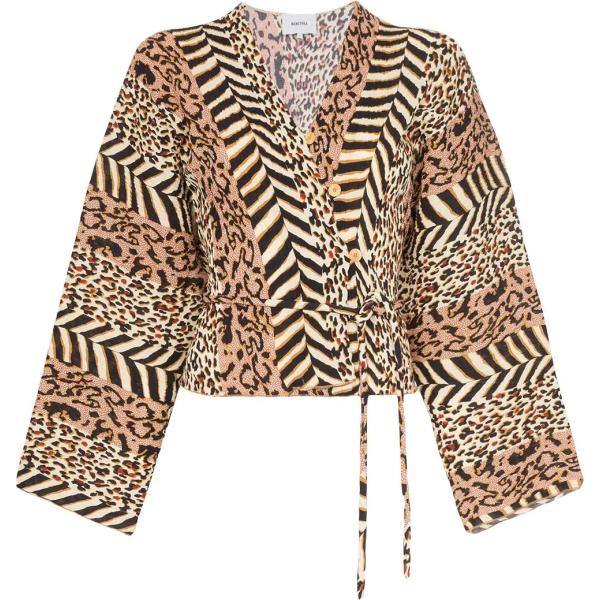 blusa Nanushka marrón