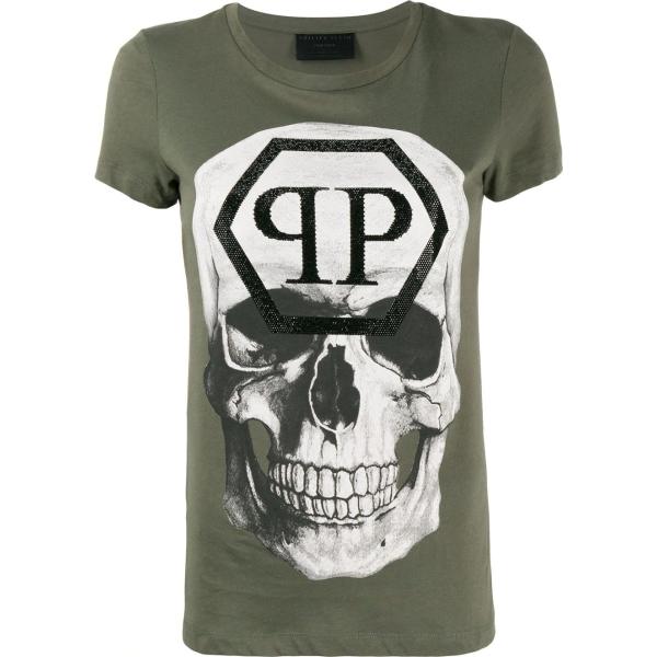 camiseta Philipp Plein verde con diseños