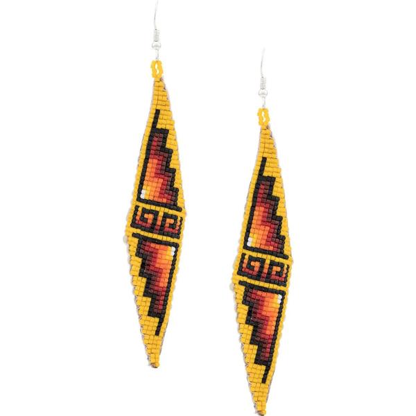 pendientes Jessie Western amarillo geométrico
