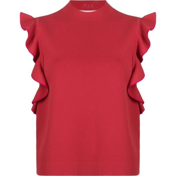 top Karl Lagerfeld rojo