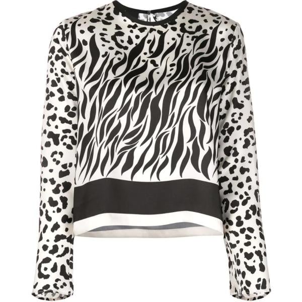 blusas Pinko negro con diseños