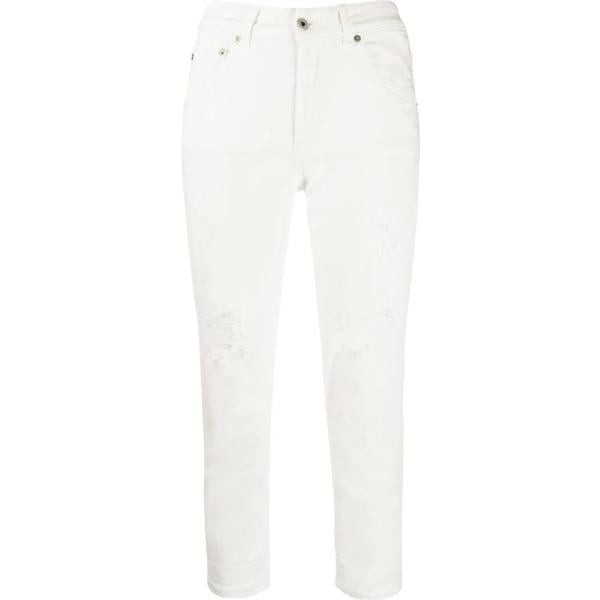 pantalones capri Dondup blanco