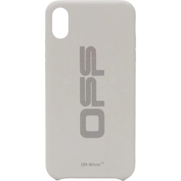 fundas para teléfono Off-White gris con diseños