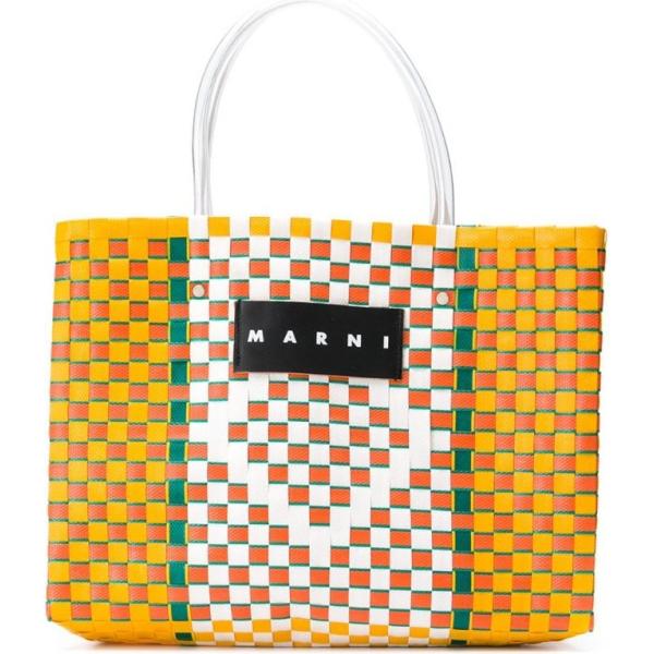 bolso shopper Marni Market amarillo geométrico