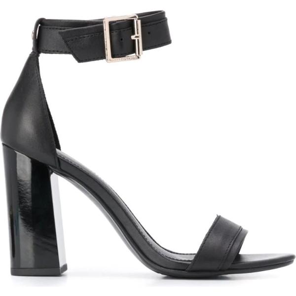 sandalias de tacón Tommy Hilfiger negro
