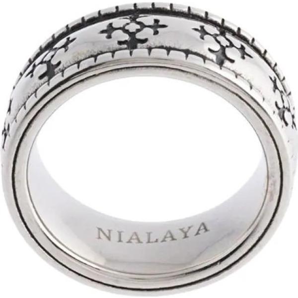 anillos Nialaya Jewelry gris