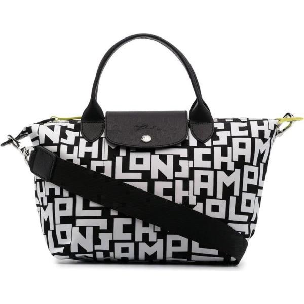 bolso shopper Longchamp negro con diseños