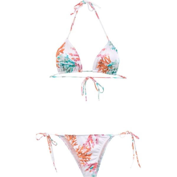 maillot de bain 2 pièces Brigitte multicolore à rayures