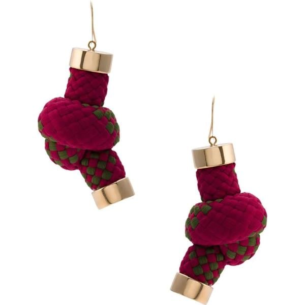boucles doreilles Osklen rouge
