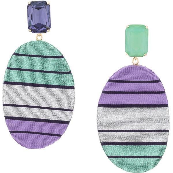 boucles doreilles MaryJane Claverol violet