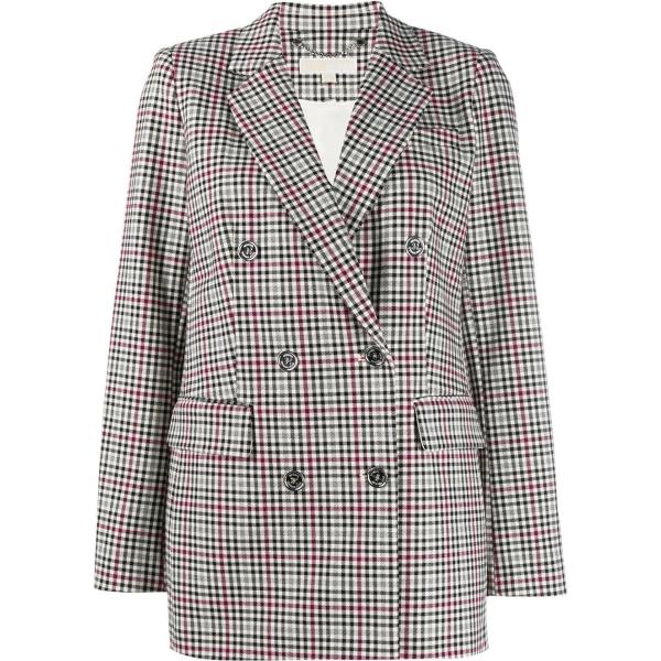 blazers Michael Michael Kors noir à carreaux