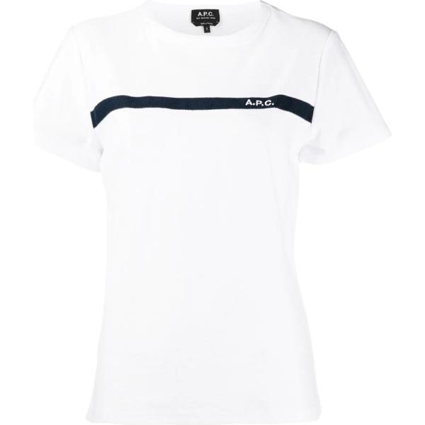 t-shirt A.p.c. blanc imprimé