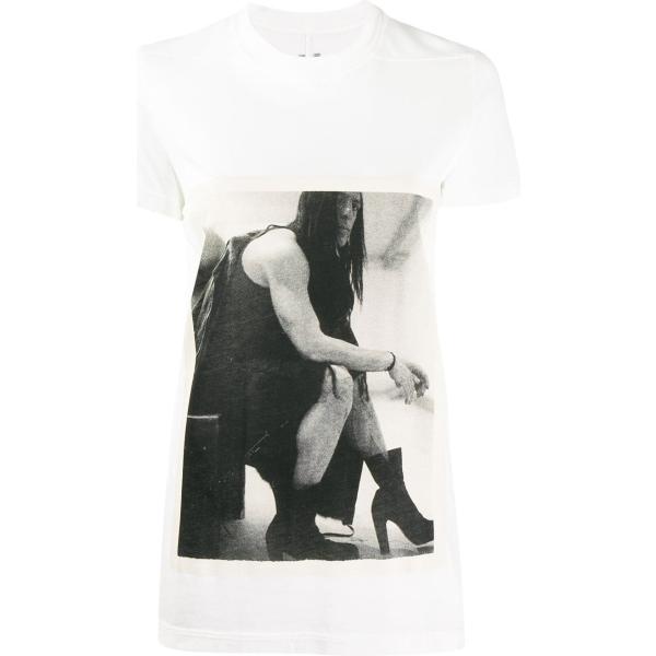 T-shirts et polos Rick Owens DRKSHDW blanc imprimé