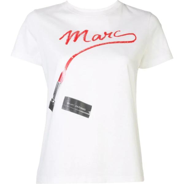 t-shirts Marc Jacobs blanc imprimé