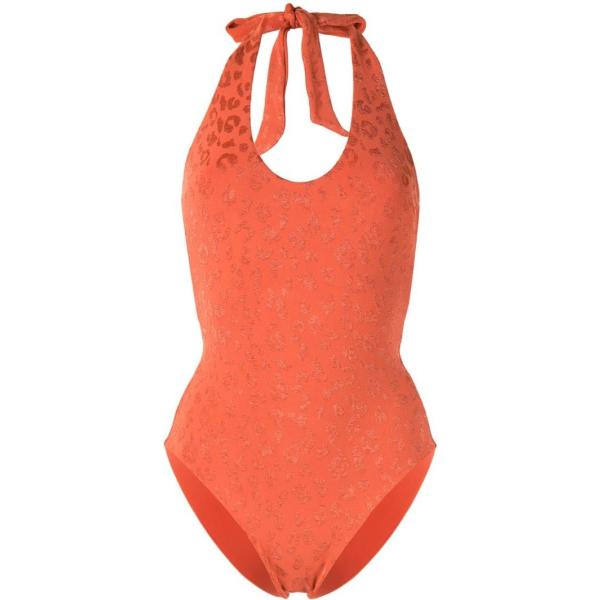 maillots de bain une pièce The Upside orange animalier