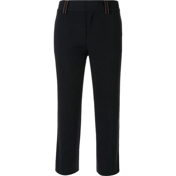 Pantalons longs PortsPURE noir à rayures