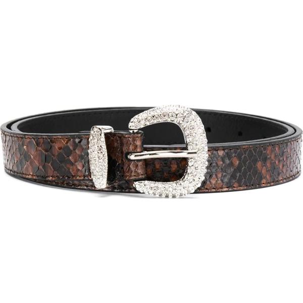 ceinture Orciani marron serpent