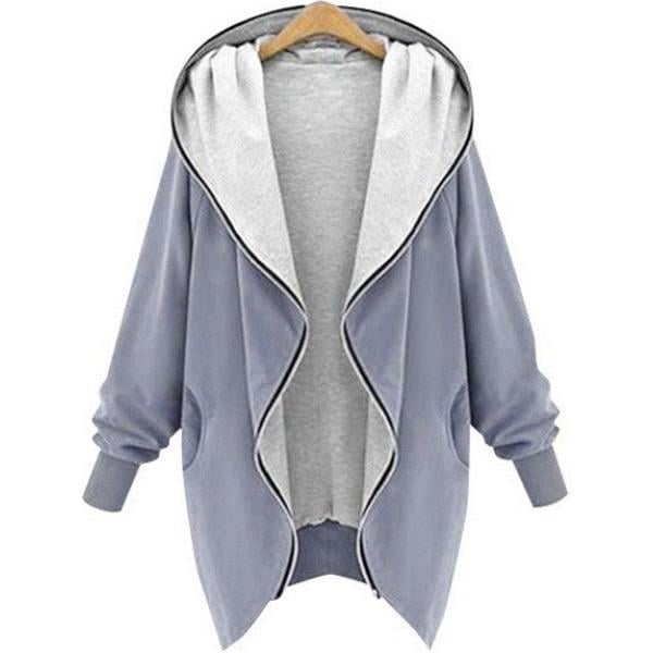 Felpa oversize con cappuccio jersey Lesara
