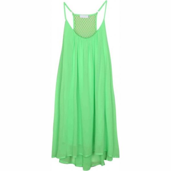 Vestito a rete verde Lesara