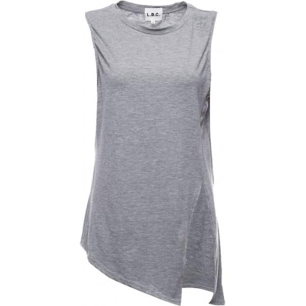 Maglia forma asimmetrica lunga con orlo Lesara