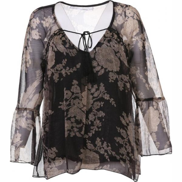 Blusa fantasia floreale Mel Ivy