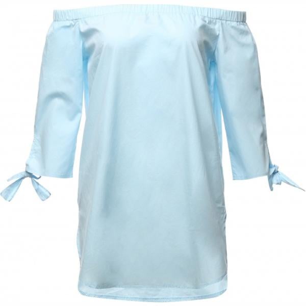Blusa con spalle scoperte in cotone Lesara
