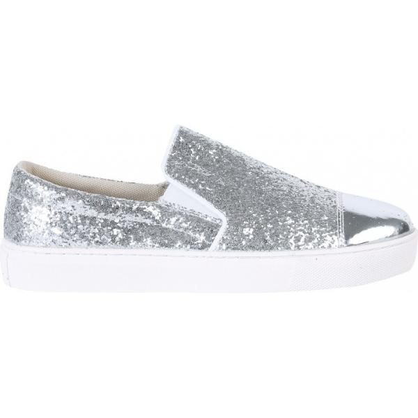 Sneakers slip on effetto metallizzato interno in tessuto in pelle sintetica Lesara