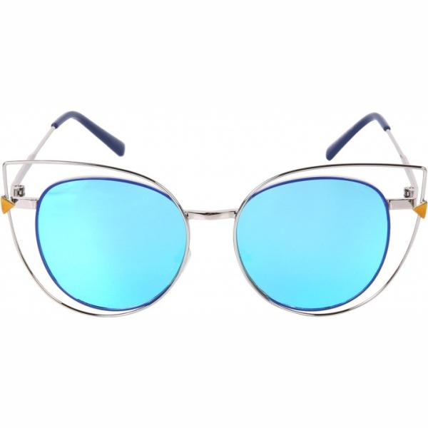 Occhiali da sole contrasto effetto acetato blu Lesara