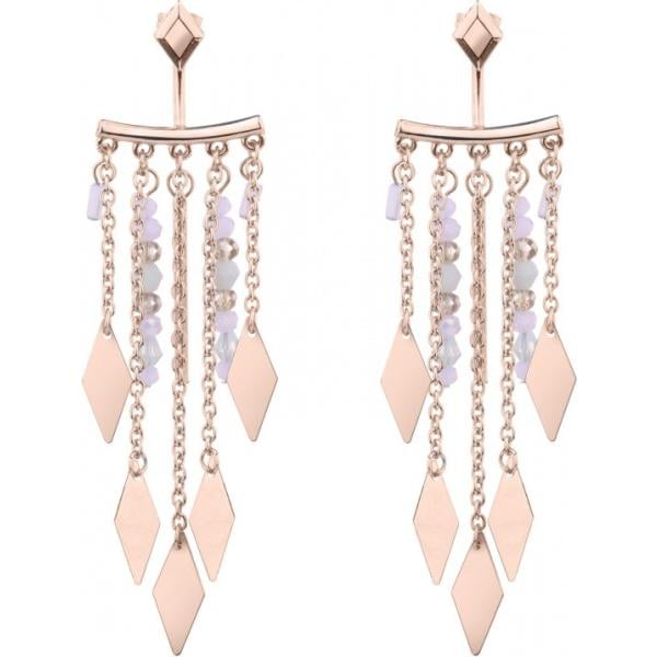 Orecchini con frange oro Lesara