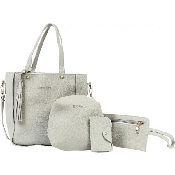 Borsa in pelle sintetica grigio Lesara