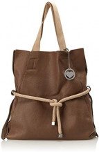 CHICCA BORSE Chicca Borse Cbc3335tar, Borsa a Spalla Donna, Beige (Taupe), 8x35x40 cm (W x H x L)
