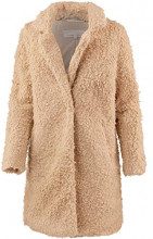 TOM TAILOR Tom Tailor Denim Wertige Teddykunstfellmanteljackemanteloutdoor, Giacca Donna, (Cargo Beige 10923), Medium