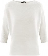 OODJI ULTRA oodji Ultra Donna Maglione Largo con Maniche a Pipistrello, Bianco, IT 46 / EU 42 / L