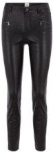 BOSS Pantaloni slim fit in similpelle con zip