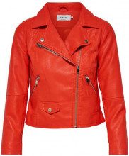 ONLY Only Giacchetto Only Nero - SUMMER FAUX LEATHER CROP BIKER - 15144751