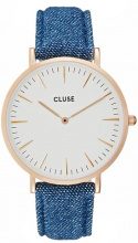 CLUSE Cluse LA BOHÈME Orologio rose goldcoloured/white/denim