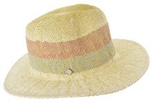 SEEBERGER Seeberger Serie Lotti, Fedora Donna, Mehrfarbig (Sandel/Flieder 2775), Taglia Unica