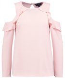DOROTHY PERKINS Dorothy Perkins RUFFLE COLD SHOULDER Camicetta blush
