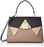 TOSCA BLU Tosca Blu Trendy - cartella Donna, Mehrfarbig (Black/beige/d.brown), 14x24x33 cm (B x H T)